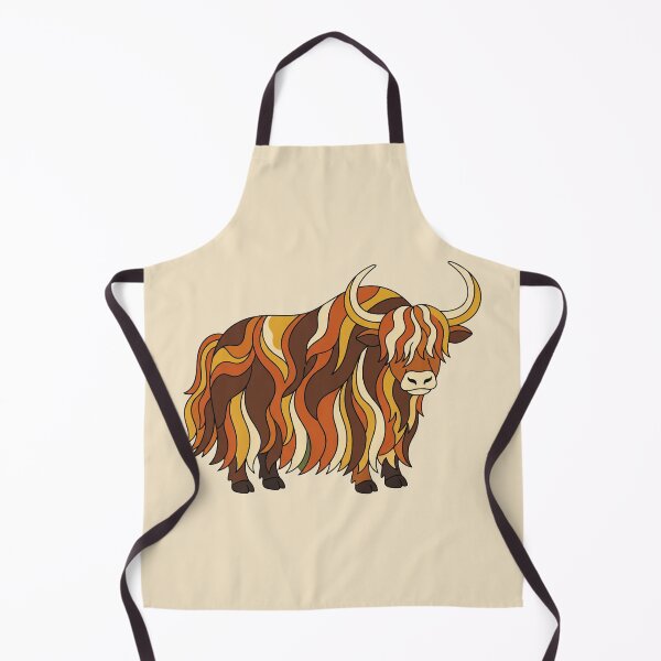 Item preview, Retro 70s Yak with Groovy Wavy Hair designed and sold by Rariks.
