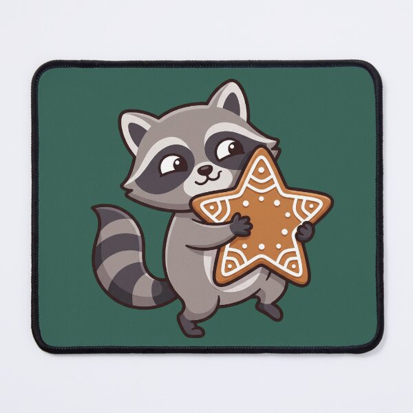Item preview, Kawaii Raccoon Gingerbread Cookie Hug designed and sold by Rariks.