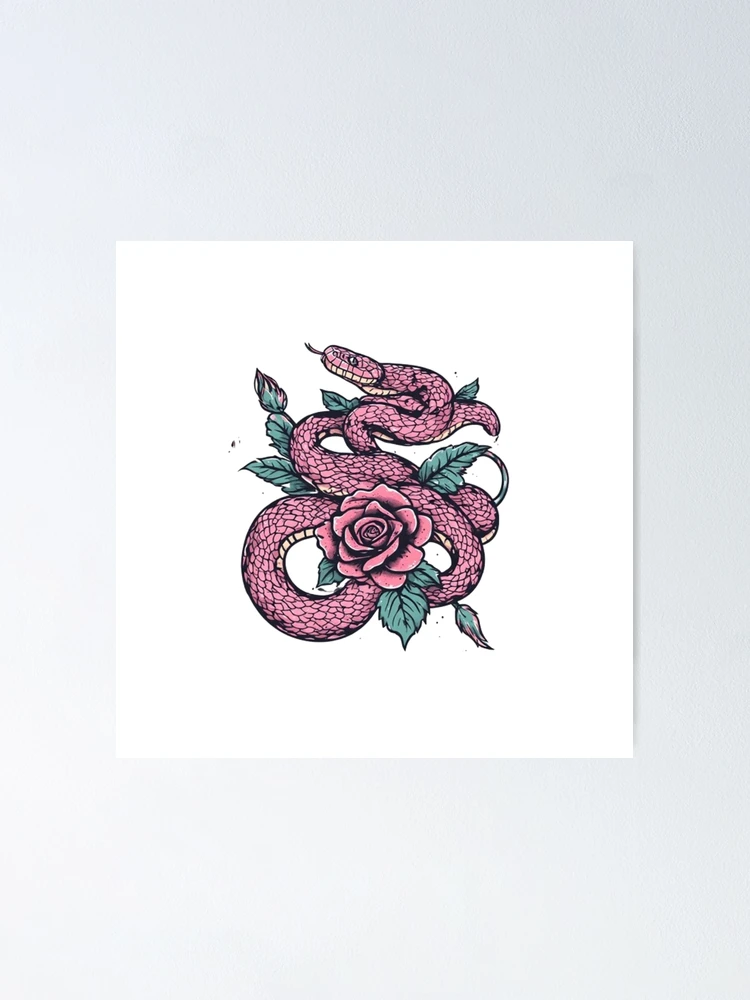 Thumbnail 1 of 3, Poster, Cool python snake designed and sold by AWADHESH CHAURASIA.