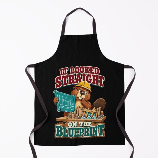 Item preview, Site Manager It Looked Straight On The Blueprint Construction Beaver designed and sold by yoddel.