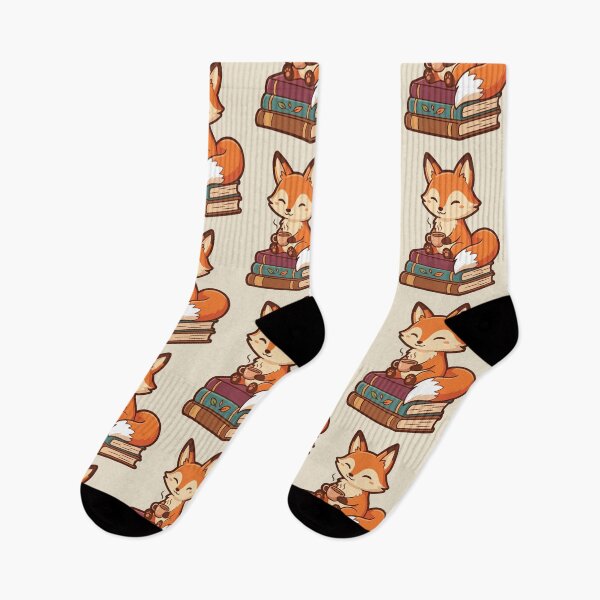Item preview, Cozy Fox Reading With Tea and Books designed and sold by Rariks.