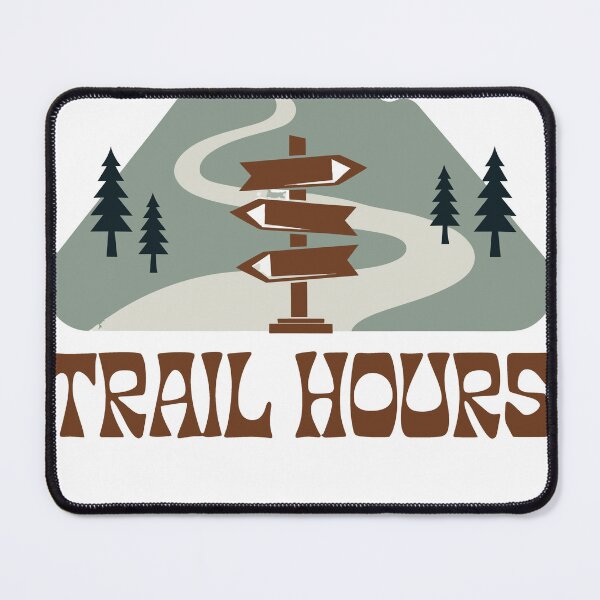 Item preview, Trail Hours - Hiking Trail Sign Mountain Shirt designed and sold by Abqatas.