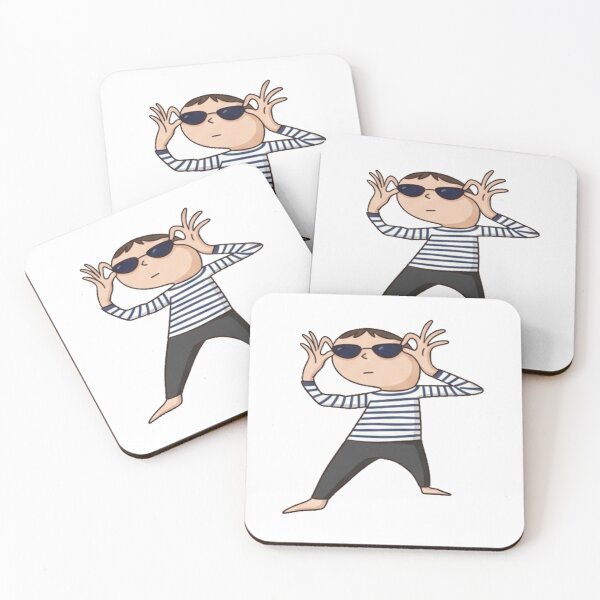 Item preview, Cool Guy Minimalist Illustration Funny Quirky Character Art designed and sold by Quirknmore.