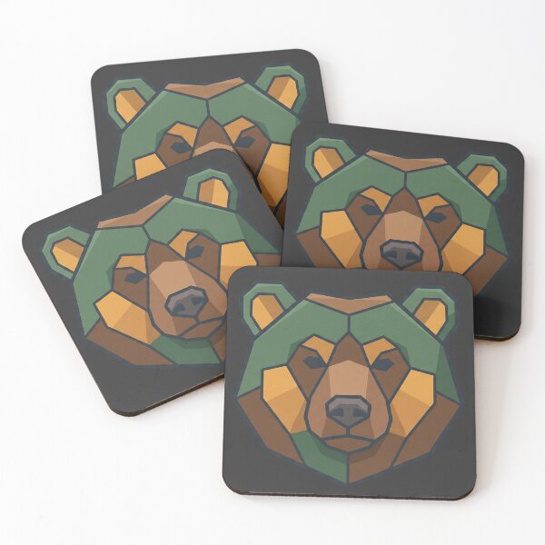 Item preview, Geometric Low Poly Bear Head designed and sold by Rariks.