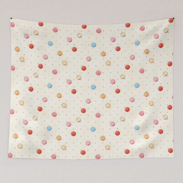 Aperçu de l'œuvre Chewing-gum coloré - Motif à pois roses créée et vendue par vaner-vaner.