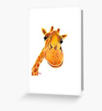 GIRAFFE ZOO ANIMAL PRINTS 'BeNNY' GIRAFFE GIFTS VON SHIRLEY MACARTHUR Grußkarte