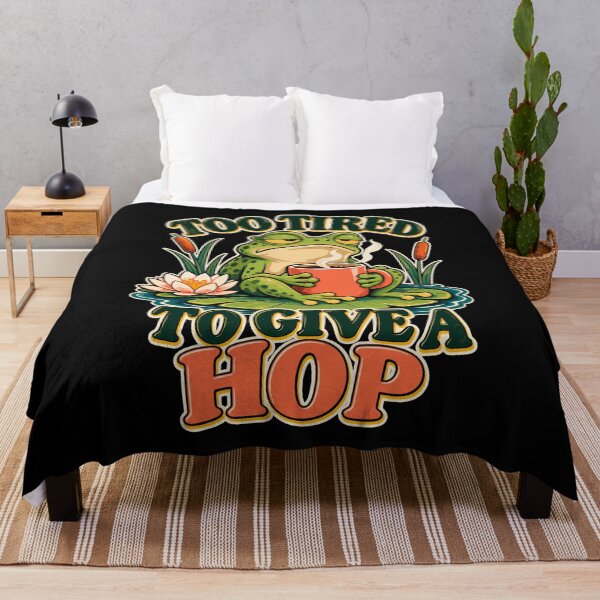 Item preview, Too Tired To Give A Hop Sleepy Frog Coffee Humor designed and sold by yoddel.