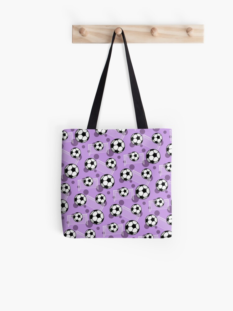 purple soccer bag