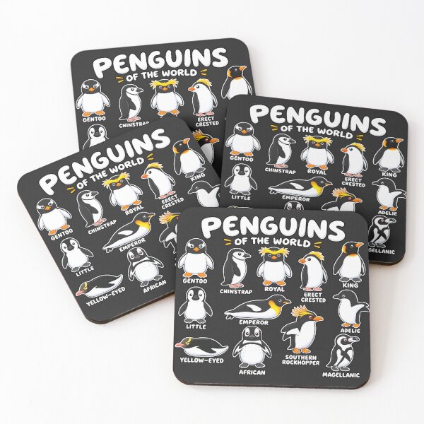 Item preview, Penguins Of The World Cute Penguin Species Birds Infographic designed and sold by BUNNIES-EL.