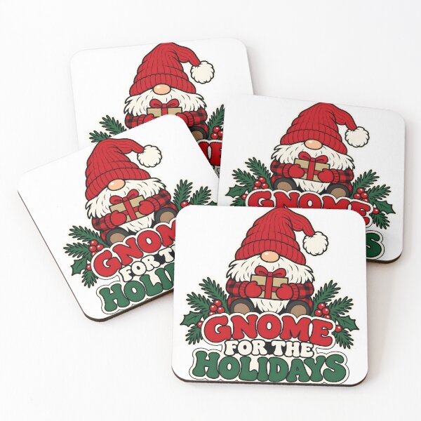 Item preview, Gnome for the Holidays Cute Buffalo Plaid Christmas Gnome Pun Gift designed and sold by victorsuarez.