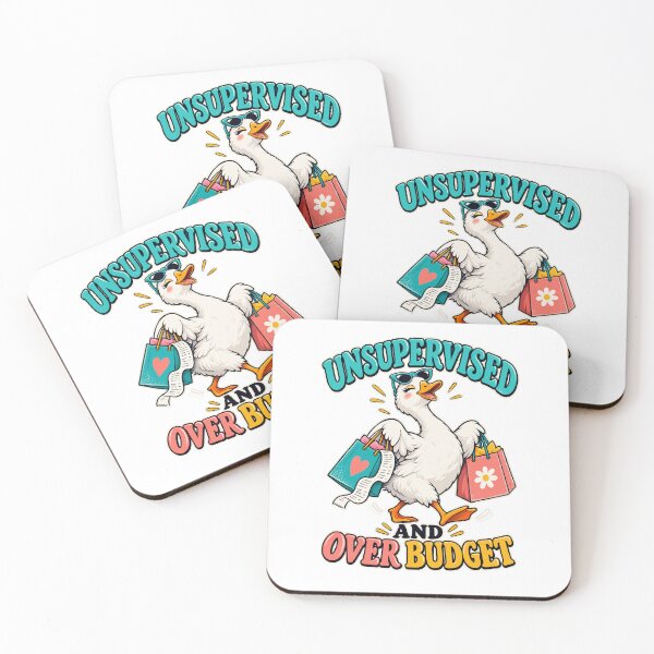 Item preview, Unsupervised And Over Budget Shopping Duck Humor designed and sold by yoddel.