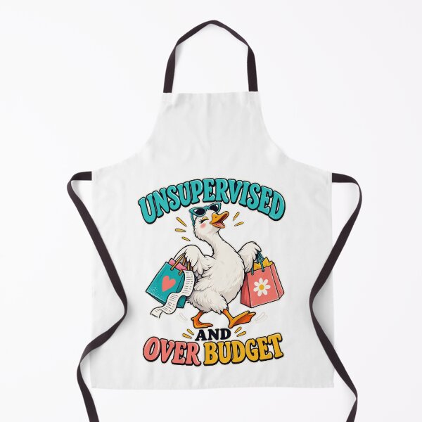 Item preview, Unsupervised And Over Budget Shopping Duck Humor designed and sold by yoddel.