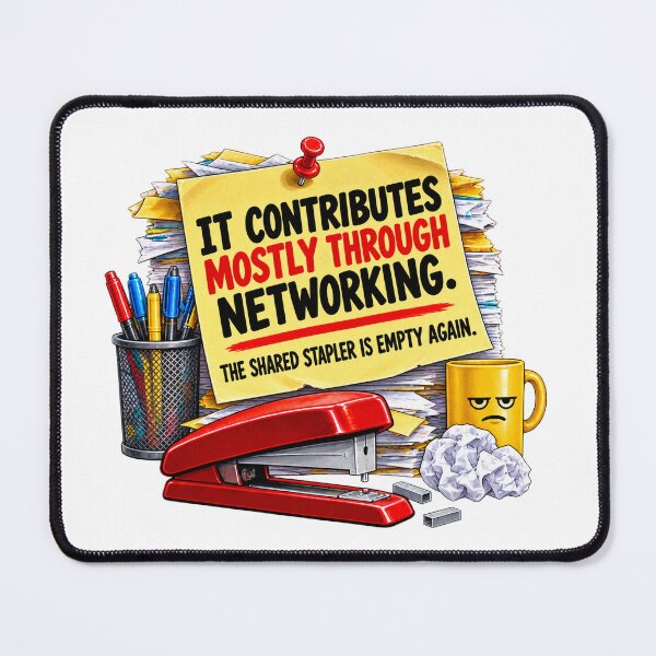 Item preview, IT Contributes Mostly Through Networking Shared Stapler designed and sold by ArtDesignTp.