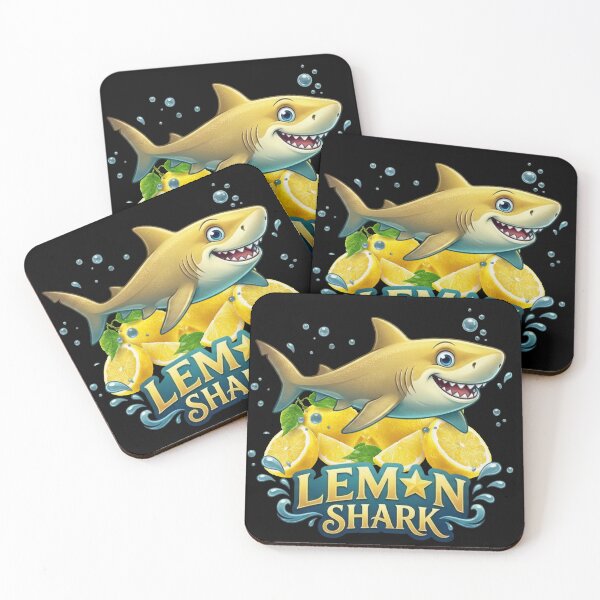 Item preview, Cute Lemon Shark Tropical Lemonade Fruit Lovers Fun Art designed and sold by Adventure paradise ⭐⭐⭐⭐⭐.