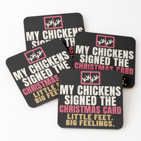 Item preview, My Chickens Signed the Christmas Card designed and sold by T-J-WHATEVER.