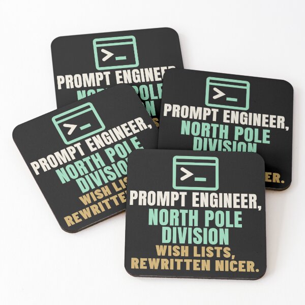 Artikelvorschau, Prompt Engineer North Pole Division Wish Lists entworfen und verkauft von T-J-WHATEVER.