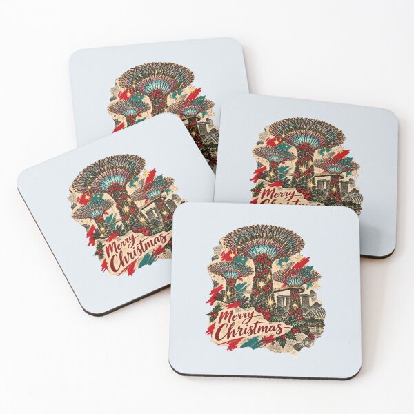 Item preview, Singapore celebrates Christmas amid ink cutouts and colors designed and sold by TaruHonu.