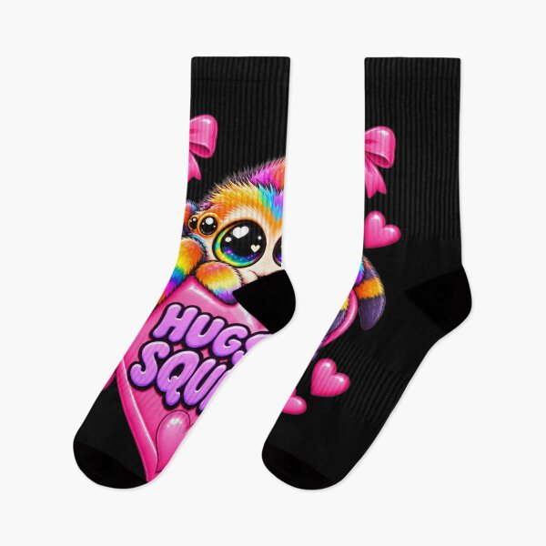 Item preview, Hugs Not Squishes Cute Colorful Jumping Spider Kawaii designed and sold by ArtDesignTp.