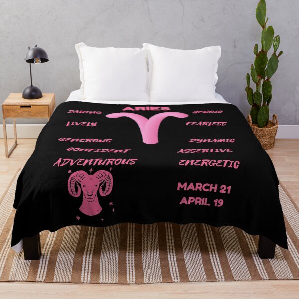 Item preview, Aries Zodiac Sign Astrology Symbol Horoscope - Soft Pink & Black designed and sold by ZODIARA.
