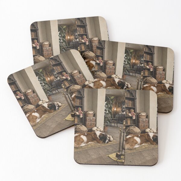 Item preview, St. Bernard lies in the living room, Victorian era. designed and sold by Black Dragon's Motive.