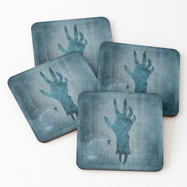 Item preview, Creepy Clawed Zombie Hand Spider Halloween Horror Blue designed and sold by Ghoul Enterprises.