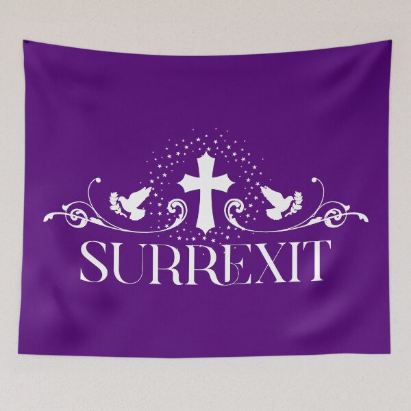 Item preview, Surrexit He Is Risen Christian Faith Cross designed and sold by Sachie's Studio.