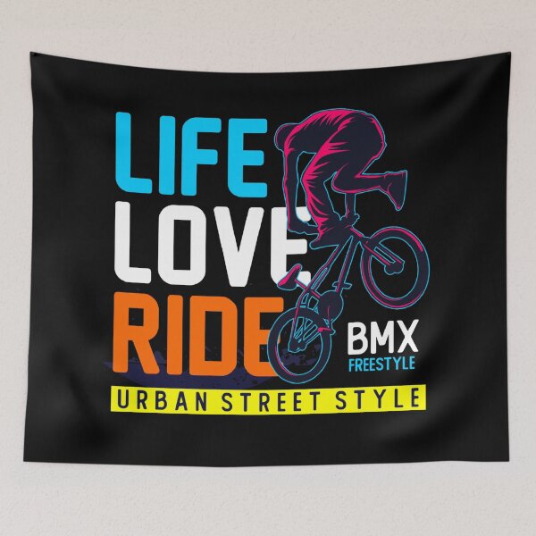 Item preview, BMX Freestyle - Life Love Ride Urban Street Style designed and sold by Jackson-Will.