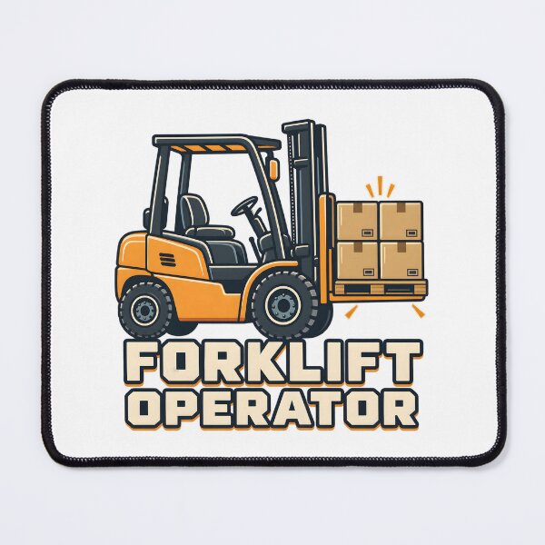 Item preview, Forklift Operator Pallet Lift Illustration designed and sold by Philippa Shop.