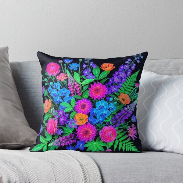 Item preview, Vibrant Neon Botanical Floral Garden Bouquet designed and sold by Owcomm.