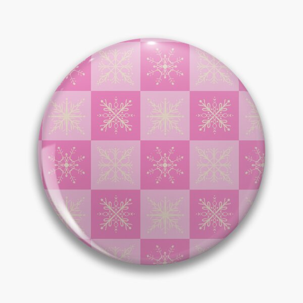 Item preview, Copos de nieve sobre tablero de ajedrez rosa designed and sold by CocoRand.