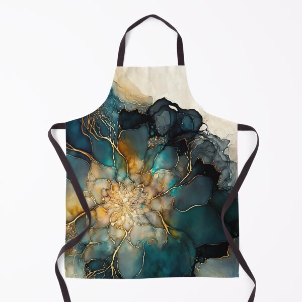 Item preview, Ink Mandala – Teal Amber Mandala Alcohol Ink Art designed and sold by inkvestor.