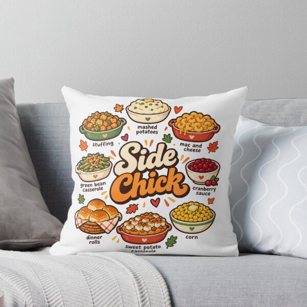 Item preview, Thanksgiving Food Side Chick Funny Side Dishes designed and sold by GiggleDropCo.