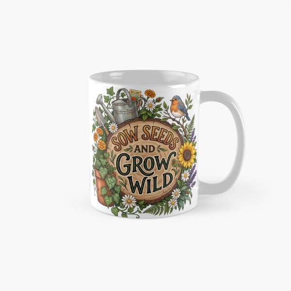 Item preview, Sow Seeds And Grow Wild Botanical Florals designed and sold by Adom-Fashon.