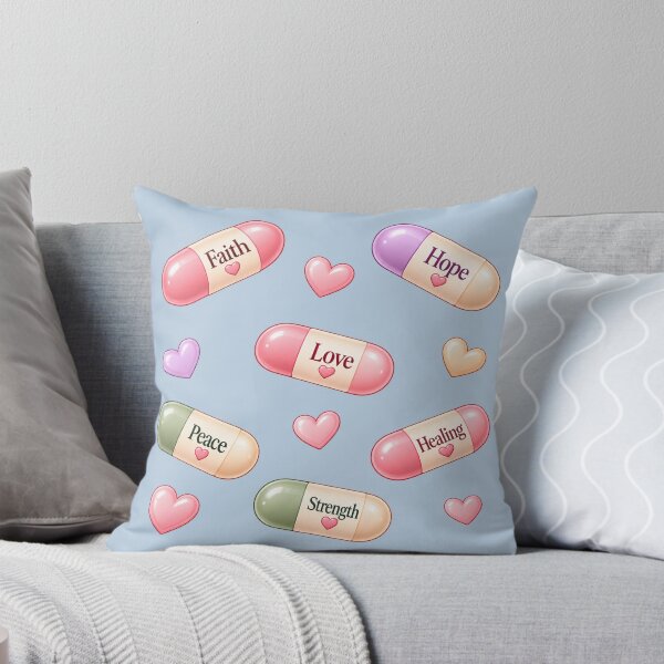 Item preview, Faith Hope Love Healing Pills – Pastel Christian Values Sticker designed and sold by HO•Designs.