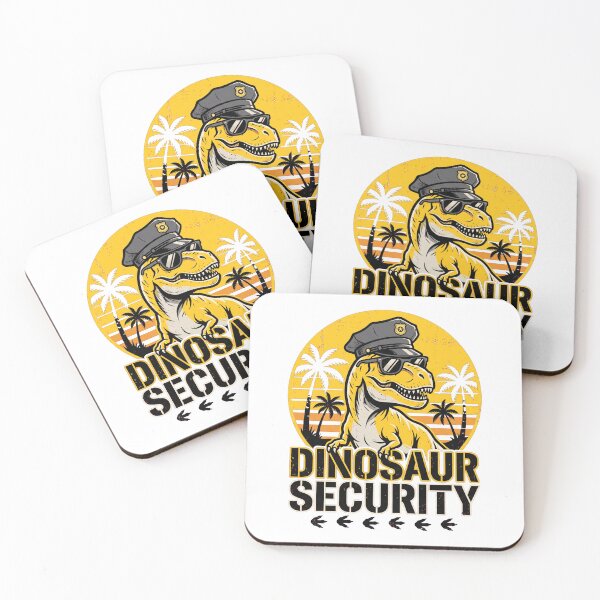 Item preview, Dinosaur Security Retro Sunset Rex designed and sold by DariaDoodleArt.