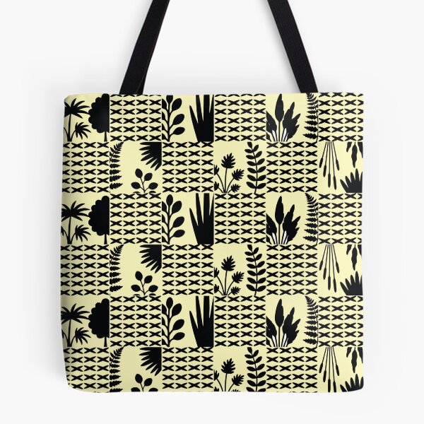 Item preview, Pattern of Squares Tropical Botanical Plants designed and sold by MarketdeLuis.