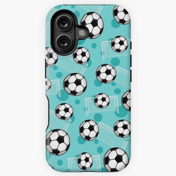 Artikel-Vorschau von Fußball und Tor Teal Pattern - Teal Soccer, designt und verkauft von Speckle Rock.