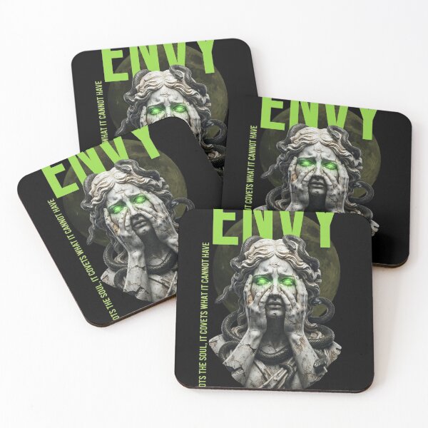 Item preview, ENVY - The Seven Deadly Sins Medusa Statue Grunge Art designed and sold by kanjxtan.