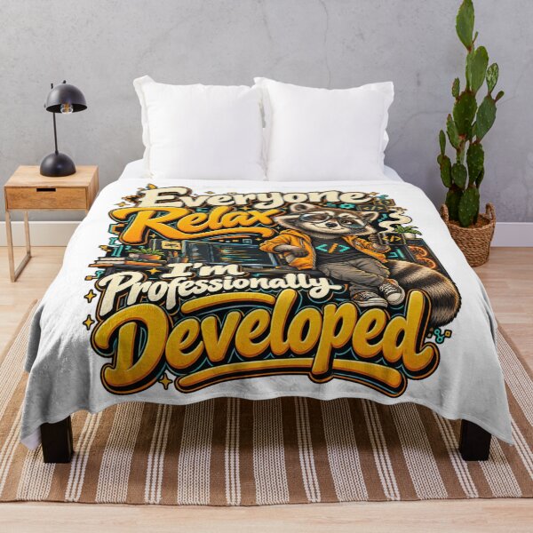 Item preview, Everyone Relax Professionally Developed Raccoon Humor designed and sold by GridText.