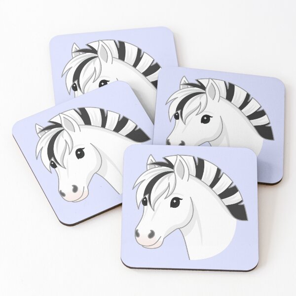 Item preview, White Fjord Horse Portrait designed and sold by Krameri Creations.