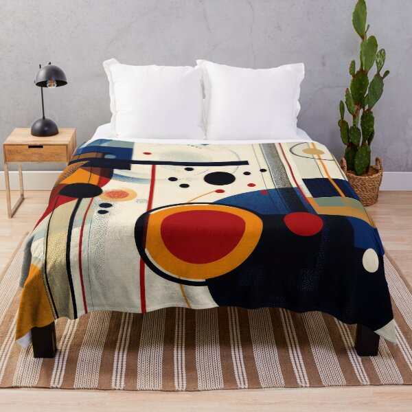 Item preview, Retro Bauhaus Vibrantly Colorful Abstract Geometric Designs designed and sold by DEC02.