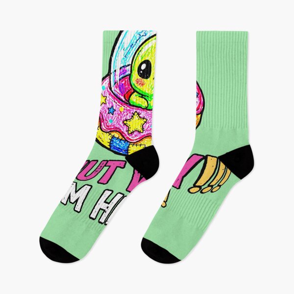 Item preview, Donut Worry I'm Here Funny Alien Donut UFO Cute Alien Shirt designed and sold by AstronautMerch.