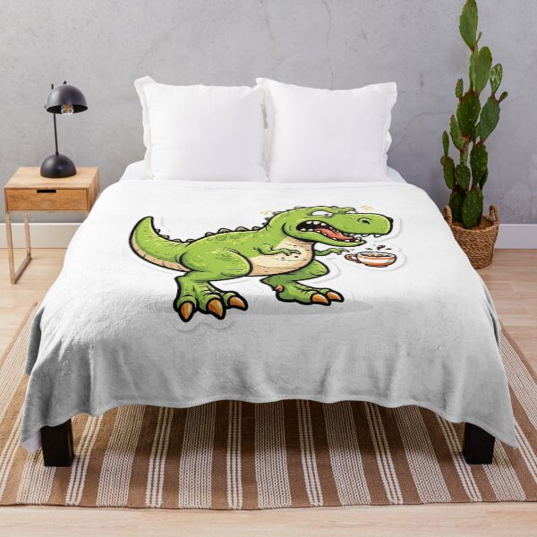 Item preview, Angry T-Rex Spilling Coffee Cute Cartoon designed and sold by Rahat3344.