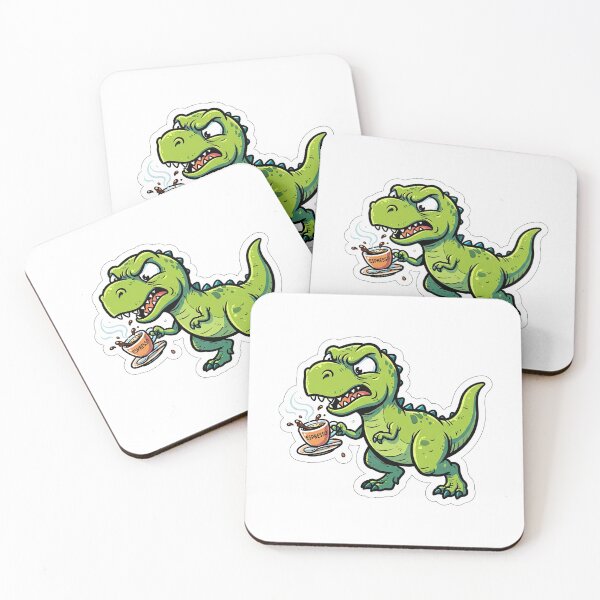 Item preview, Grumpy T-Rex Spilling Espresso Morning Mood designed and sold by Rahat3344.