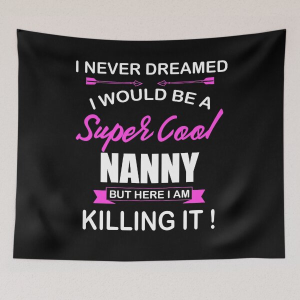 Item preview, Super Cool Nanny Hot Pink Arrows designed and sold by LarkDesigns.