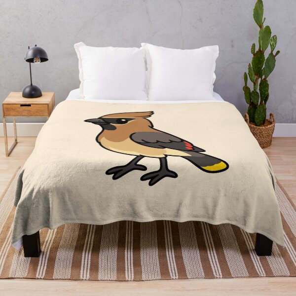 Item preview, Cute Cartoon Cedar Waxwing designed and sold by WildlifeDoodle.