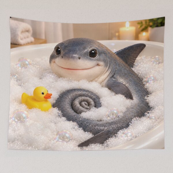 Item preview, Mellow Helicoprion Bubble Bath designed and sold by Sillytoe.