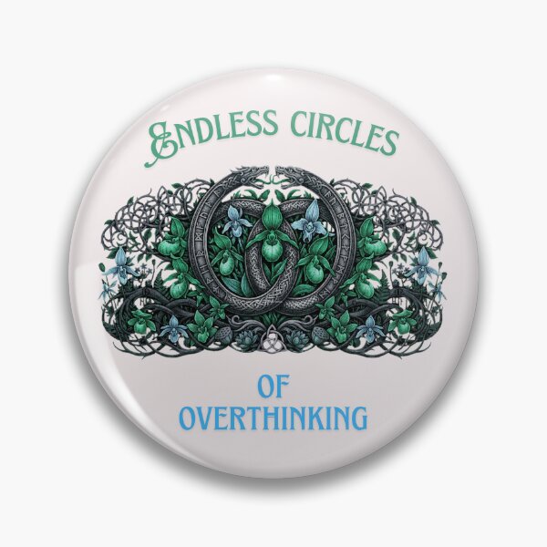 Item preview, Endless Circles Of Overthinking Snakes designed and sold by KempNordStudio.