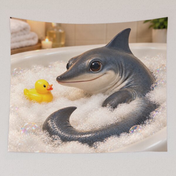 Item preview, Playful Ichthyosaurus Bubble Bath designed and sold by Sillytoe.