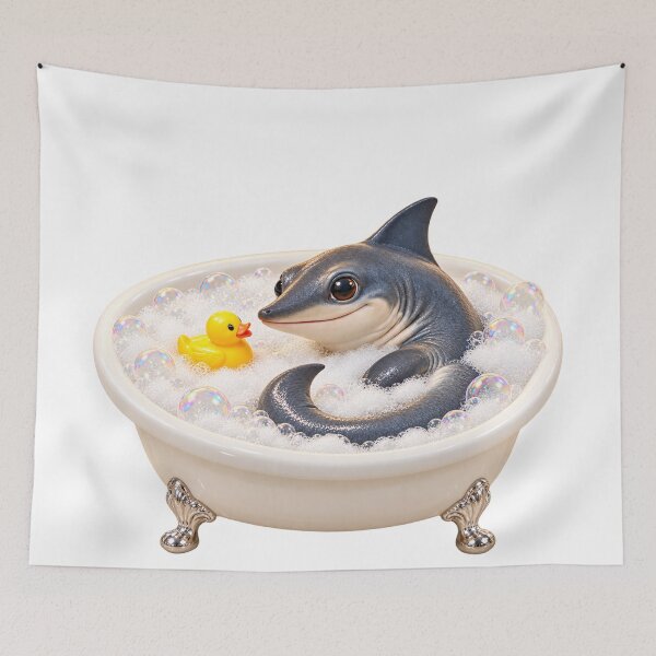 Item preview, Cheerful Ichthyosaurus Bathtub designed and sold by Sillytoe.
